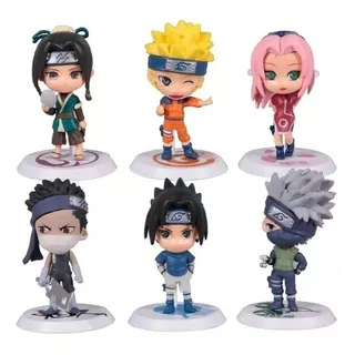 Figuras Naruto Set De Figuras X 6 Anime + Obsequio