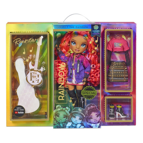 Muñeca Rainbow High Rock Star Carmen Major 3+