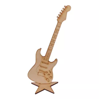 50 Guitarra Mdf Fender Stratocaster 45 Cm Centro Mesa Fiesta