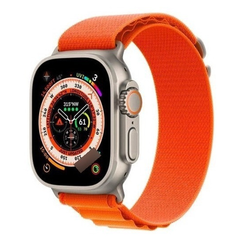 Apple Watch Ultra  Titanio De 49 Mm Correa Alpine Naranja