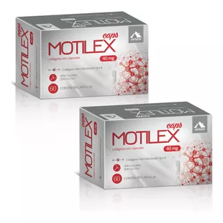 Motilex Colágeno Tipo 2 Kit C/02 Cx C/60 Caps Cada