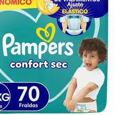 Fralda Pampers Confort Sec Tamanho XXXG, 70 Un