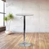 Flash Furniture 235 Mesa De Vidrio De Altura Ajustable Redon