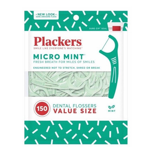 Flosser dental Plackers hilo dental con aplicador Micro Mint 150 u