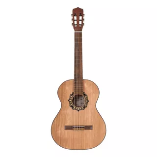 Guitarra Clasica Criolla Fonseca Modelo 25 De Estudio Color Natural Orientación De La Mano Derecha