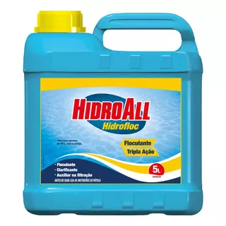 Clarificante Floculante Hidrofloc Tripla Ação Hidroall 5 Lt