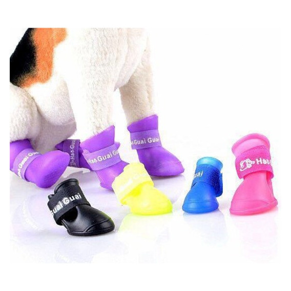 Botas Impermeables En Silicona Para Perros Grandes