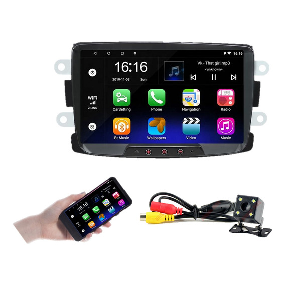 Estereo Renault Duster Logan Oroch Captur Stepway Carplay 