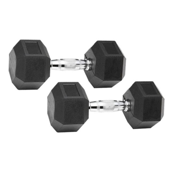 Set Par De Mancuernas Hexagonal 5 Kg Por Unidad - Fitness