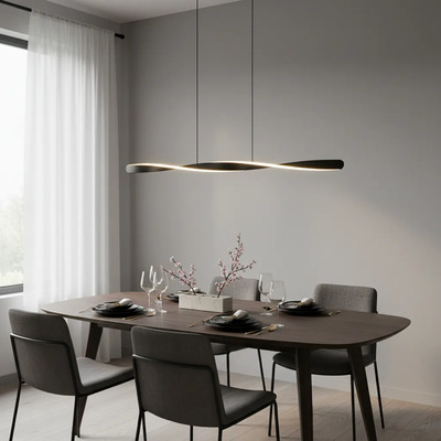 Lampara Colgante Dexor Led Cct Diseño Negro Ldf41024-n Negro