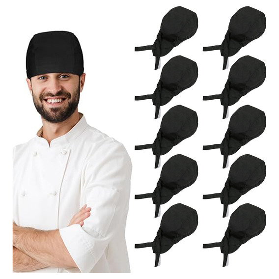 Gorros De Cocina Para Chef De Algodón10 Piezas