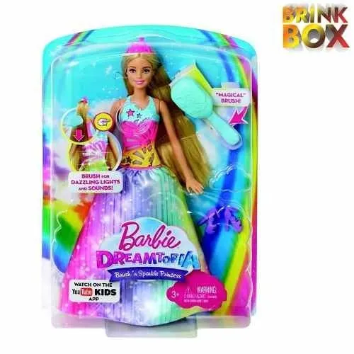Barbie brush and sparkle princess hotsell