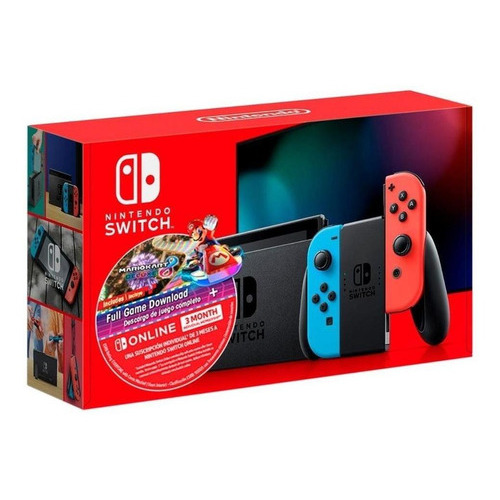 Consola Nintendo Switch 2019 Neon Bundle Mario Kart 8