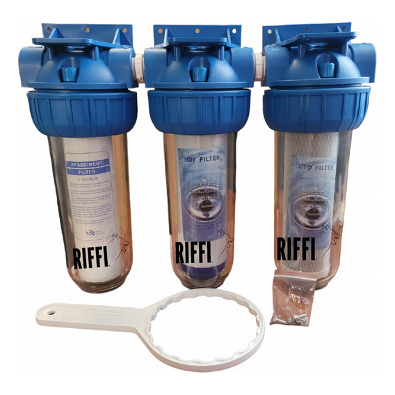 Filtro De Agua Triple Antisarro Ablandador 10  X 2.5 