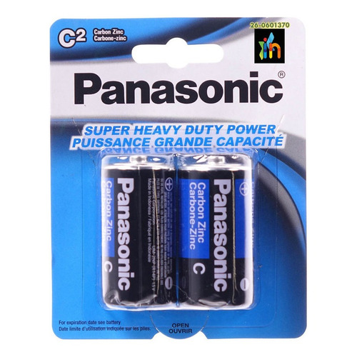 Bateria Pilas C2 De Carbón Zinc Panasonic Original