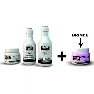 Matizador Blond Silver Kit Profissional Hair Brasil + Brinde