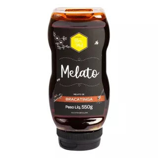 Mel Melato De Bracatinga Puro De Abelha 550g Flor - Premium 