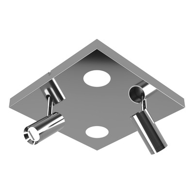 Plafon 4 Luces Nacho+eye Cromo Diseño Alta Calidad 20374 Rd