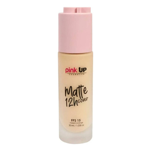 Base de maquillaje líquida Pink Up Rostro Matte Cover 12H tono pale - 30mL 30g