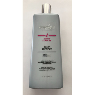  Senzare Shampoo Negro 1lt  Sh Matizador Y Libre De Sulfatos