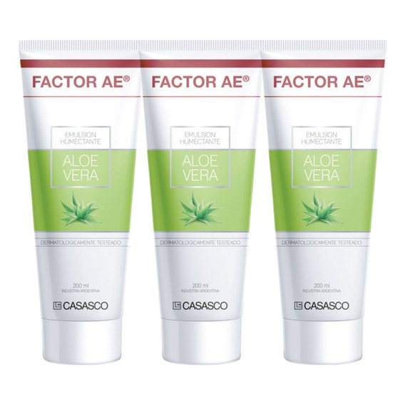 Combo X 3 Factor Ae Emulsion Aloe Vera X 200ml