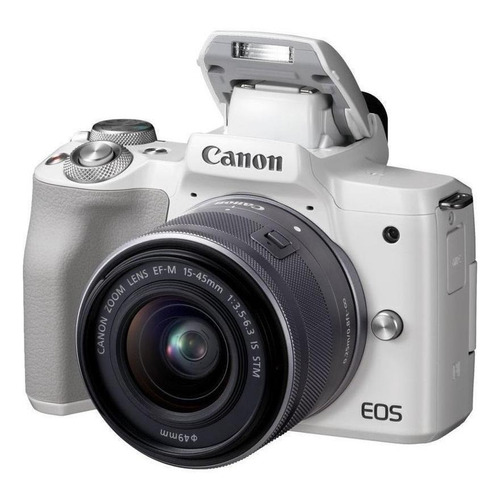  Canon EOS Kit M50 15-45mm IS STM sin espejo color  blanco