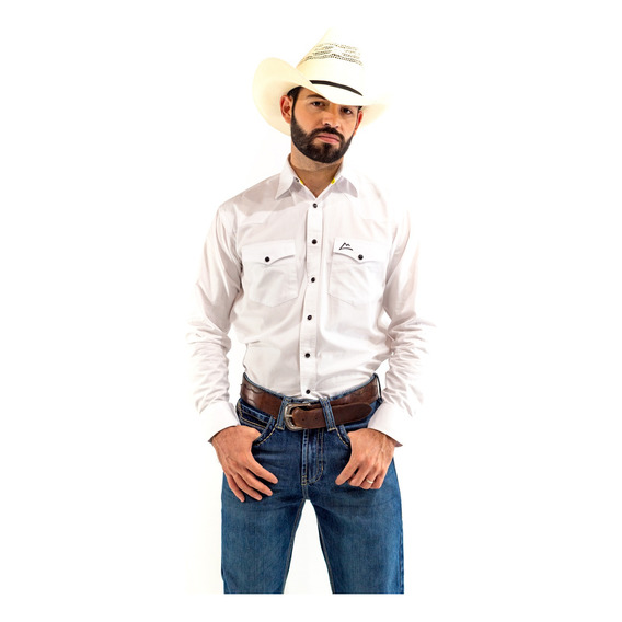 Camisa Vaquera Blanca Caballero  