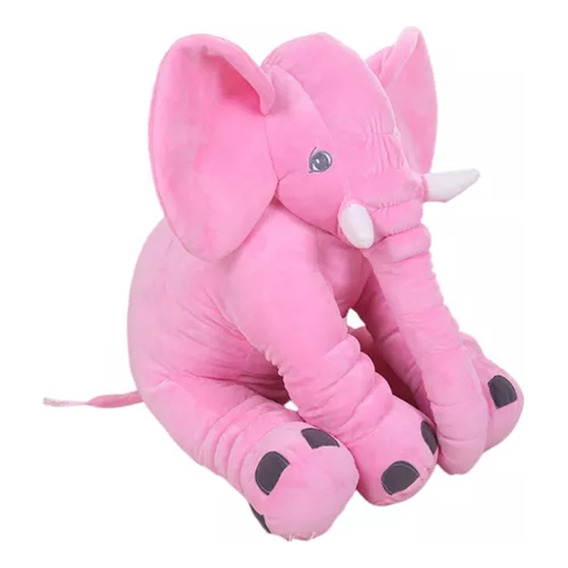 40cm Rosa Peluche De Elefante Almohada Super Suave Con Tela Felpa
