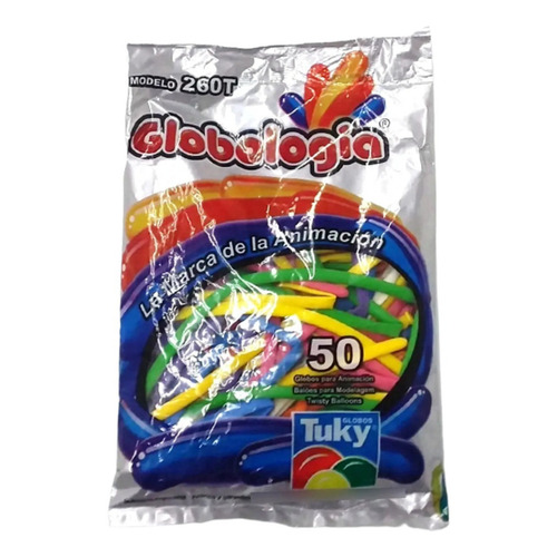 Globo De Globologia Tuky Multicolor X 50 Un