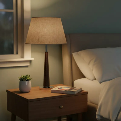 Veladores Modernos Dormitorio Lamparas Mesa Luz Led E27 Lsi