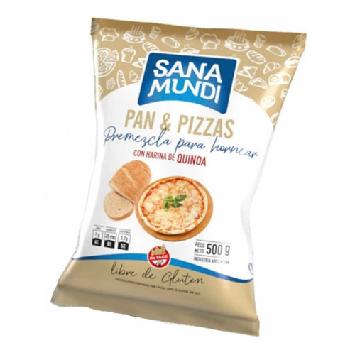 Premezcla Pan Y Pizza Con Harina De Quinoa Sin Tacc X 500g