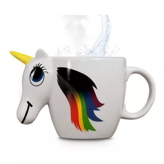 Lote De 10 Tazas Magicas De Unicornio Cambia De Color 350ml