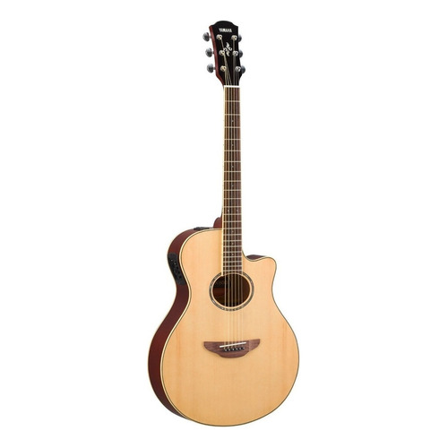 Guitarra Electroacústica Yamaha APX600 para diestros natural palo de rosa brillante