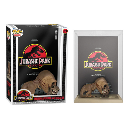 Funko Pop! Jurassic Park Tyrannosaurus Rex & Velociraptor 6-inch
