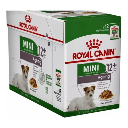 Royal Canin Size Health Nutrition Mini Ageing 12+ alimento en caja de 12 sobres de 85gr