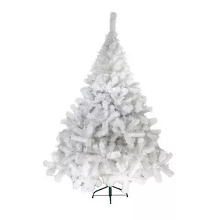 Arbol De Navidad Blanco Montañes Deluxe 2,30mts Pie Metal