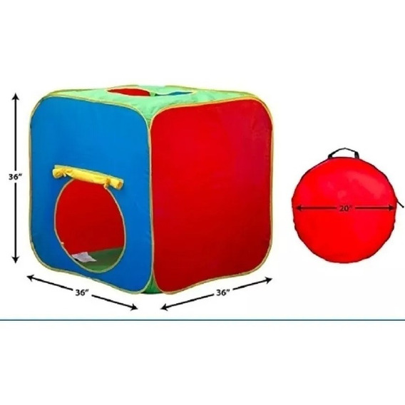 Carpa Casita Pelotero Plegable + 100 Pelotas Niños Bebés