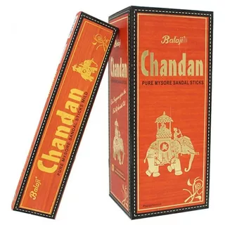 Incenso Balaji Chandan - 12 Caixas Com 15 Varetas