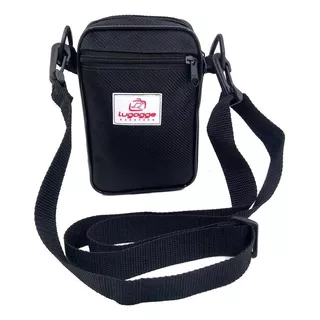 Bolsa Mini Tiracolo Ombro Shoulder Bag Acambamento Dos Ferragens Pvc Cor Preto Cor Da Correia De Ombro Preto Desenho Do Tecido Liso