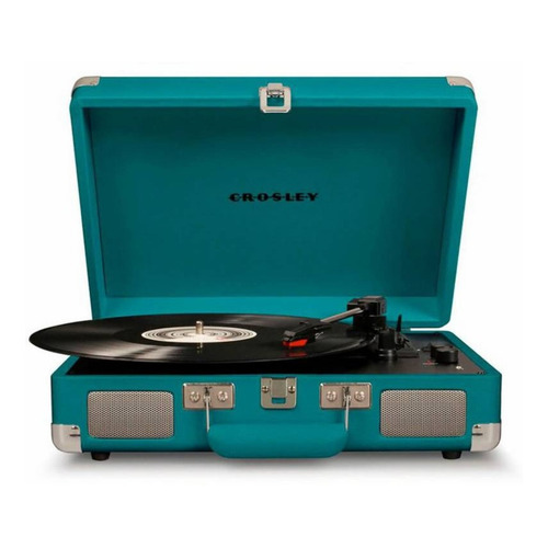 Tocadiscos Crosley/ Cruiser Deluxe Bt Teal Bluetooth Color Turquesa