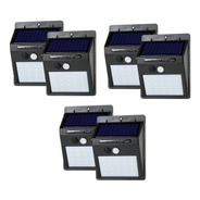 Pack X6 Aplique Reflector Led Panel Solar Sensor Movimiento 