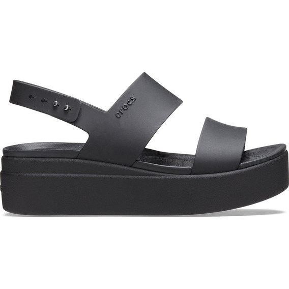 Crocs Sandalias Brooklyn Low Wedge Black Negro