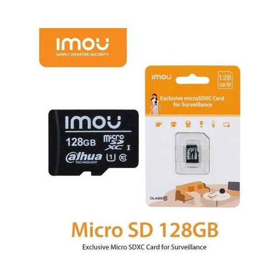 Tarjeta De Memoria Micro Sd Imou Vigilancia 128 Gb Clase 10