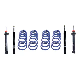 Amortiguador Y Espiral Kit X4 Vw Gol Power Progresivos