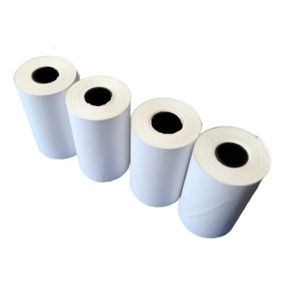 50 Rollos Papel Termico 57x35 Para Terminal Bancaria Color Blanco