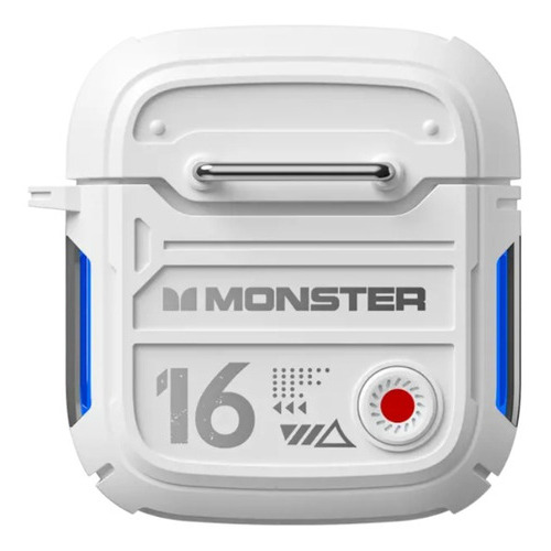 Audífonos Gamer Inalámbricos Monster Xkt16 Bluetooth 5.3 Color Blanco