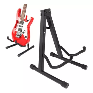 Suporte Para Violão Chão Guitarra Baixo Profissional Dobráve Cor Preto