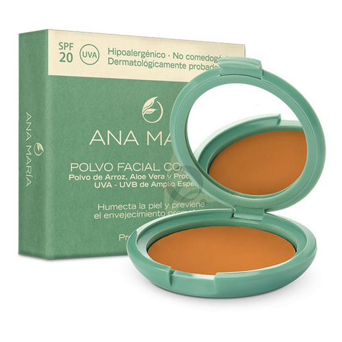 Base de maquillaje en polvo Ana Maria Polvo Compacto Marron Polvo Compacto Spf 20 Marrón Ana Maria