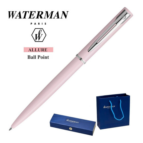 Bolígrafo Waterman Allure | Laca Mate Con Ribete Color de la tinta Azul Color del exterior Rosa pastel mate