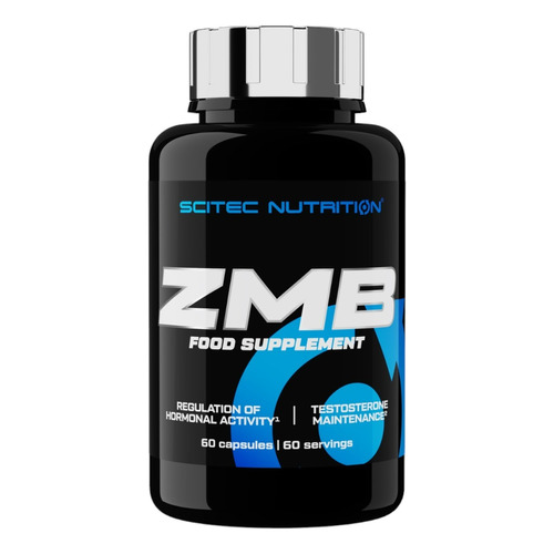 Zmb6 (zinc, Magnesio Y Vitamina B6) 60 Cps Scitec Nutrition Sabor Sin Sabor